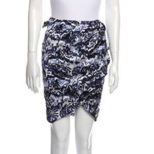 Balenciaga silk wrap skirt